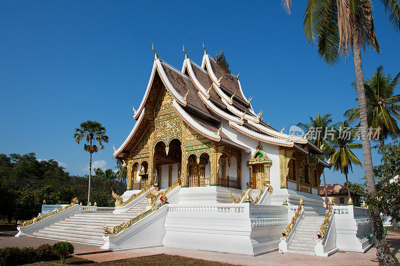 老挝琅勃拉邦的Wat Ho Pha Bang